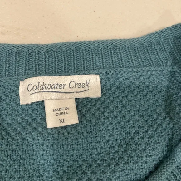 Coldwater Creek cardigan grandmacore button up oversized basic knit sweater - Picture 11 of 16